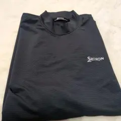 Srixon ゴルフシャツ Lサイズ ダークグレー ストライプ