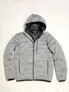 美品グレー フード付き TULTEXダウンジャケットM