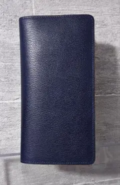 HERMES EAジップPM レザー 手帳カバー ブルー aq12784 - メルカリ