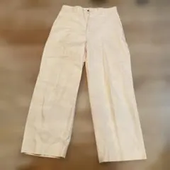 ホワイトコットン ワイドパンツ　YAECA