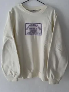 シューラルー　140 ロゴプリント　裏起毛トレーナー