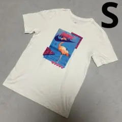 NIKE ナイキ フラミンゴ グラフィック Tシャツ 白 メンズ Sサイズ