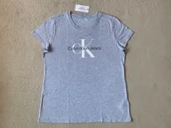 カルバンクライン ジーンズ ckロゴ Tシャツ Lサイズ グレー 灰白黒