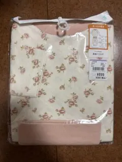 西松屋 ニットキルト 長袖パジャマ 95cm 花柄 あったか素材 腹巻