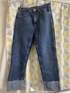 ZARA ダークブルー ストレートデニム EUR 40