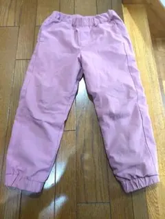 ユニクロ　110 暖パン　ウォームイージージョガーパンツ　裏起毛　　ピンク