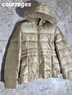 courreges クレージュ　ファー付きフード ダウンジャケット　アウター