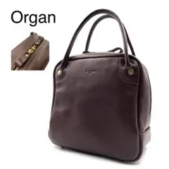 《未使用級》ヘルツ Organ オルガン キューブトート 本革 レザー ブラウン
