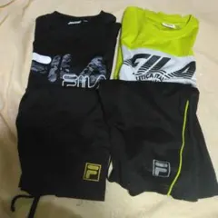 150サイズFILA スポーツウェア 半袖上下セット×2のサムネイル