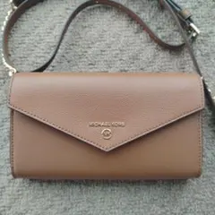 MICHAEL KORS ブラウンショルダーバッグ