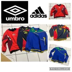 【バラ売り不可】umbro×2・adidas×1ジュニア用ピステ上　3点セット