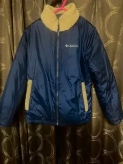 Columbia フリースジャケット ネイビー クリーム(リバーシブル)