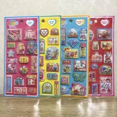 【国内正規品】 たのしいおもちゃシール　4種類セット　おもちゃシール　文具女子博