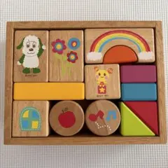 【ワンワンとうーたん】⭐️木のつみきセット⭐️知育玩具のサムネイル