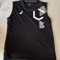 asics ブラック タンクトップ L