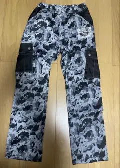 RAD CUSTOM ラッドカスタム140cm 裏起毛パンツ　迷彩柄グレー