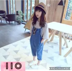 キッズ デニムオーバーオール サロペット 韓国ファッション