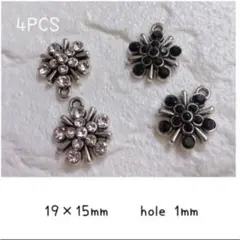 ストーンつき❤︎お花のチャーム