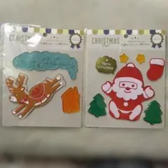 クリスマスデコジェル　サンタ＆トナカイ２点セットセット♪