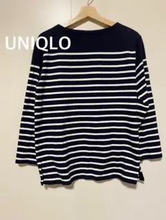 UNIQLO ユニクロ　ボーダー 長袖Tシャツ ネイビー・ホワイト　M