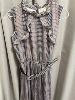 REDYAZEL ノースリーブチェックワンピース