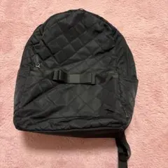 キルティング調リボン付きリュック