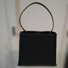キップレザー×スエード コンビ ハンドバッグ ブラック×カーキ - メルカリ