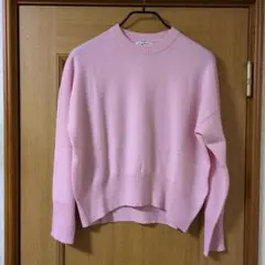 ジャーナルスタンダード　カシミヤ100%クルーネックセーター　ピンク