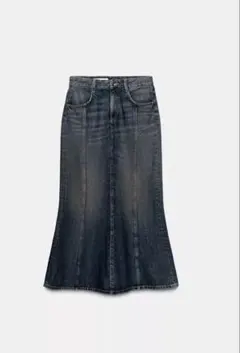 ZARA フレアデニムロングスカート マーメイドスカート　S