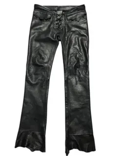 archive Deerskin Lace-Up Leather pantsのサムネイル