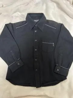 COMME CA ISM kids ブラック長袖シャツ 100A