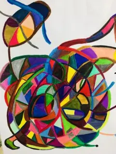 色鉛筆アート原作❤️手描き❤️鬼❤️A 4サイズ❤️