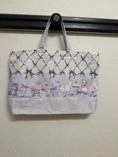 レッスンバッグ トートバッグ 手提げバッグ 図書バック　マチあり ハンドメイド
