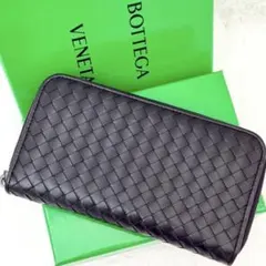 ✨極美品 RFID搭載✨ボッテガ 長財布 ラウンドファスナ カセット