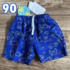 《新品》 男の子 水着 キッズ スイムパンツ　90 ゲームデザイン