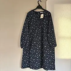 新品未使用☆chocol raffine ネイビー花柄ワンピース