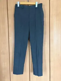 値下げUNIQLO EZYアンクルパンツウールライク グレー M