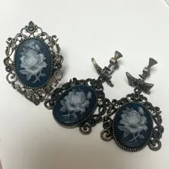 axes femme イヤリング　リング　セット　カメオ