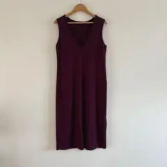 ITEMS URBANRESEARCH ロングワンピース ノースリーブ Vネック