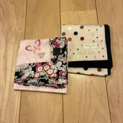 ANNA SUI MICHEL KLEIN ハンカチ 2枚セット