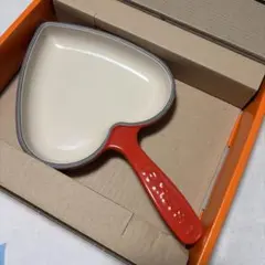 新品 LE CREUSET ルクルーゼ ハート型 スキレット レッド ダムール