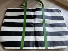 kate spade ケイトスペード エコバッグ 特大　 ストライプ　ショッパー