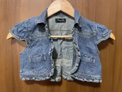 飾有荷葉邊的牛仔外套 120cm