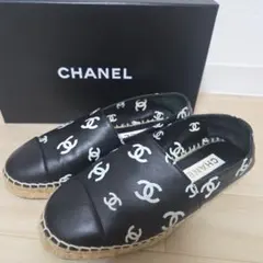 CHANEL エスパドリーユ フラワー柄 37 - メルカリ