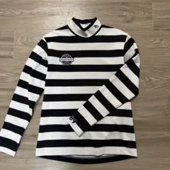 PEARLY GATES ストライプ ハイネック セーター メンズ