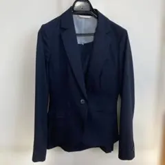 ※12/10まで※【パーフェクトスーツファクトリー】ネイビースカートスーツ上下