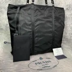 美品 PRADA プラダ トートバッグ ショルダーバッグ 三角ロゴ 斜めがけのサムネイル
