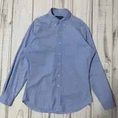 Polo Ralph Lauren ラルフローレン長袖シャツ 水色 ピンクポニー