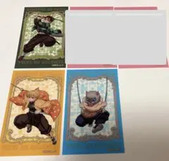 鬼滅の刃 竈門炭治郎 我妻善逸 嘴平伊之助 クリアカード