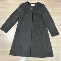 美品✨ROPE ロペ　ノーカラー　ウールコート